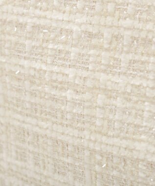 Maison de FLEUR ツイードフリルハンドルスクエアトートバッグ Ivory