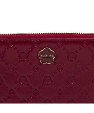 CLATHAS アクシオン ラウンド長財布 ダークレッド