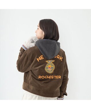 林八百吉商店 Champion　シープボアフーディーマフラー ブラック