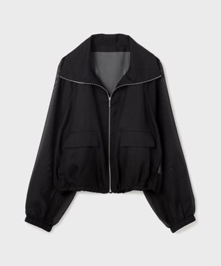 GRACE CONTINENTAL ブライトメッシュブルゾン ブラック