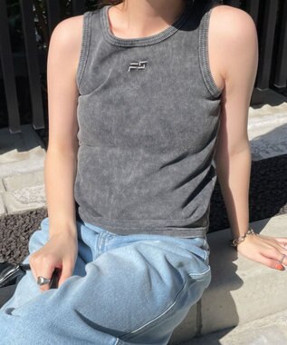 WEGO ヴィンテージライクアメスリタンク スミクロ