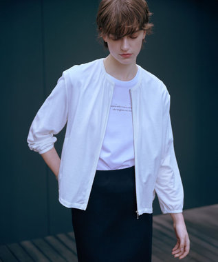 【接触冷感・洗える】シアー ブルゾン