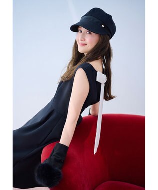 TOCCA 【百田夏菜子さん着用】FAKE SUEDE FUR HANDWARMER 手袋 ブラック系