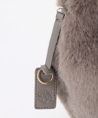 J.PRESS LADIES 【2way】エコファー バッグ グレー系