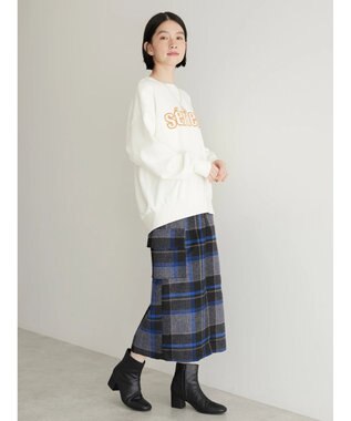 AMERICAN HOLIC 発泡ロゴポンチプルオーバー Off White