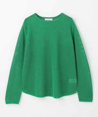 ANY 【アンチピリング】メッシュニットプルオーバー グリーン