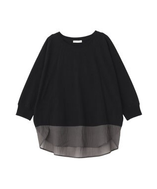 Green Parks 七分袖ドルマン裏毛シアードッキングプルオー