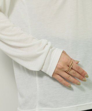 Green Parks ＳＥＴ２点２ｗａｙシャーリングニット＋インナー Orange