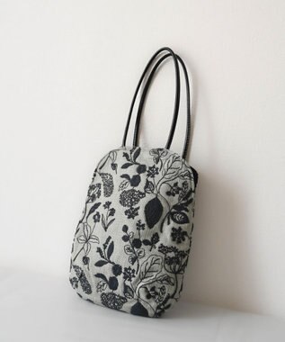 AND WOOL 筆記帳刺繍のminiバッグ グレー