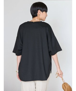 AMERICAN HOLIC 接触冷感裾ラウンドカットプルオーバー Black