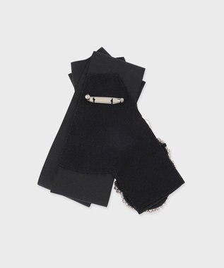 GRACE CONTINENTAL グログランブローチ ブラック