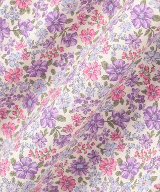 ANY KIDS カットソー サマー ワンピース オフホワイト×花柄