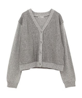 CRAFT STANDARD BOUTIQUE チュールドッキングニットカーディガン Gray