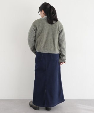 CRAFT STANDARD BOUTIQUE チュールドッキングニットカーディガン Gray