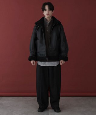 WEGO 【ユニセックス着用ITEM】B－3ジャケット ブラック