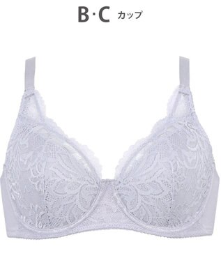 WACOAL ブラジャー フルカップブラ 上胸にフィット 外付けワイヤー ラクなつけごこち 綿混素材(バック) まるみのあるナチュラルシルエット 【EverChic】 レディース BRB284 /ワコール
