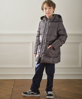 J.PRESS KIDS 【110-130cm】【撥水】50Dタフタ ダウンコート グレー系