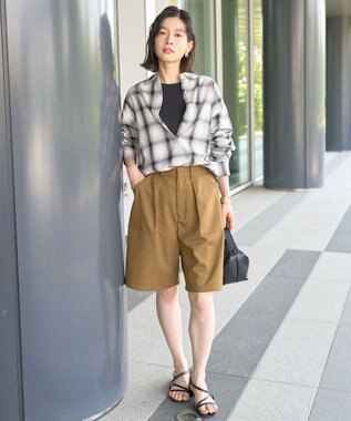 AMERICAN HOLIC イージーケアチェックシャツ【360°着こなしシャツ】 Ivory