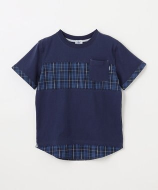 J.PRESS KIDS 【140-170cm】マドラスＴシャツ ネイビー系