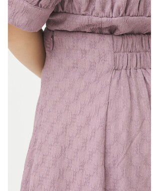 earth music&ecology ジャガードフレアスカート Pink