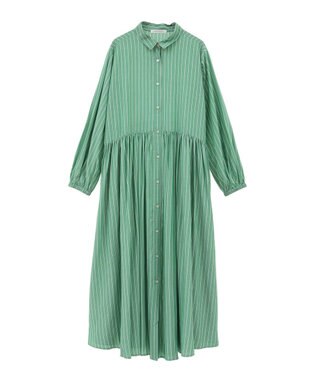 AMERICAN HOLIC サラックールアソートギャザーワンピース Stripe Green