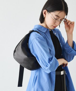 russet ＜ブランド人気No.1ショルダー＞ソフトレザーラウンドショルダーバッグ(CE-1326-WEB) Black2