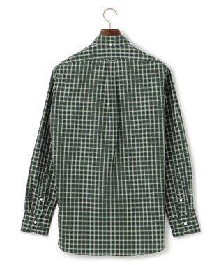 J.PRESS MEN ドビー マルチチェック シャツ グリーン系3