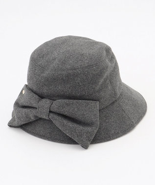 TOCCA 【サイズ調整可】RIBBON KNOT WOOLY BUCKETHAT バケットハット ライトグレー系