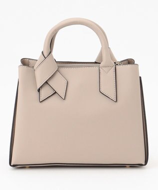 LA BAGAGERIE 【maison vert】 【多収納】リボンアオリ2WAYトート ベージュ