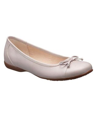 REGAL FOOT COMMUNITY 【アールドット】S02C リボン付きフラットシューズ フラットシューズ グレージュ