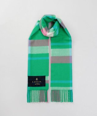 AURORA 【 LANVIN en Bleu （ランバン オン ブルー）】ウールチェックマフラー