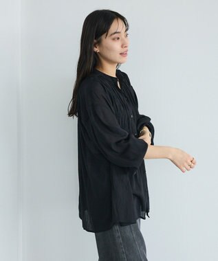 CRAFT STANDARD BOUTIQUE ウ゛ィンテージボイルロングスリーブブラウス Black