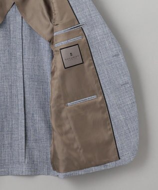 GOTAIRIKU 【完全オリジナル素材】タイワンタフタ ジャケット ダルブルー系