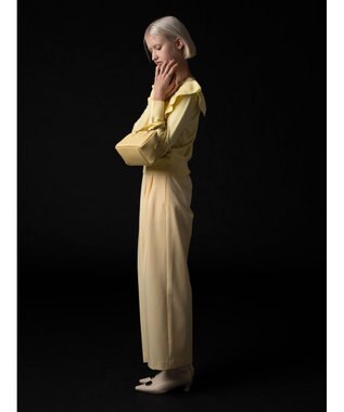 Te chichi 【Atelier Bonheur】イレギュラーフリルニットプルオーバー《2025winter catalog item》 イエロー