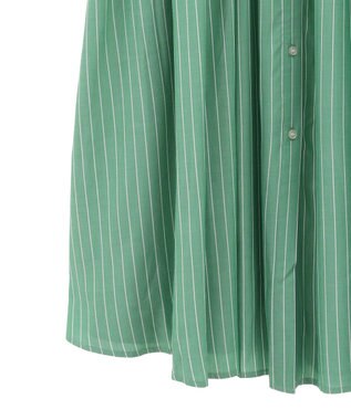AMERICAN HOLIC サラックールアソートギャザーワンピース Stripe Green
