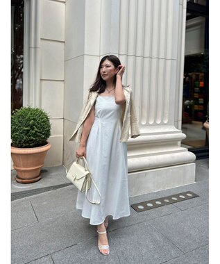 Green Parks バックデザインキャミワンピース Off White