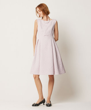 TOCCA 【WEB限定カラーあり】【消臭・洗える】RIBBON LABYRINTH JACQUARD ドレス ピンク系