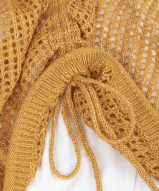 Green Parks ＳＥＴ２点２ｗａｙシャーリングニット＋インナー Orange