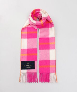 AURORA 【 LANVIN en Bleu （ランバン オン ブルー）】ウールチェックマフラー