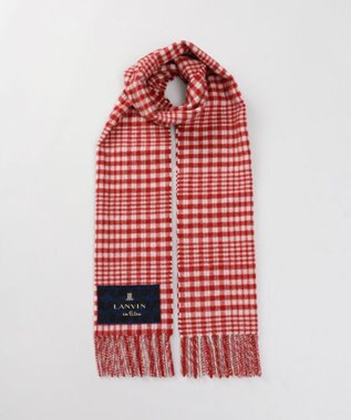 AURORA 【 LANVIN en Bleu （ランバン オン ブルー）】ウールチェックマフラー