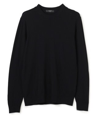 JOSEPH HOMME 【ストレッチ】リュクスレーヨン　クルーネック長袖ニット ブラック系