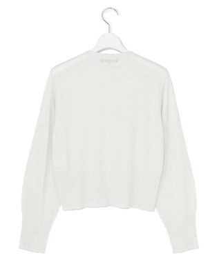 23区 L 【APPLAUDIR】コンパクト ラメカーディガン シルバー系