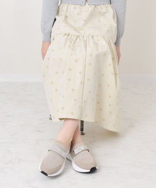 Bridget Birkin 【Bridget Birkin】ベルトストーンニットスニーカー ベージュ