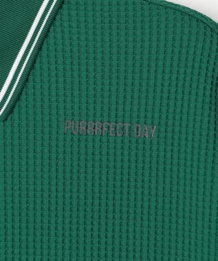 PW CIRCULUS 【WOMEN】ワッフルハーフジップポロ 2026年モデル ゴルフウェア レディース グリーン系