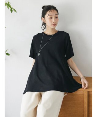 CRAFT STANDARD BOUTIQUE 【洗える】フレアプルオーバー Black