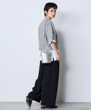 MioFIRANO CO-03 arch_mini shoulder ミニショルダーバッグ 本革　MIOF. ミオフ SILVER