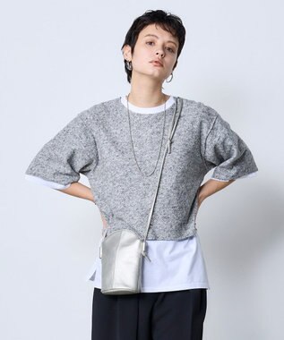 MioFIRANO CO-03 arch_mini shoulder ミニショルダーバッグ 本革　MIOF. ミオフ SILVER