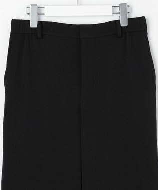 自由区 【すっきり見え・旬シルエット】ハイストレッチドライカルゼフレア パンツ ブラック