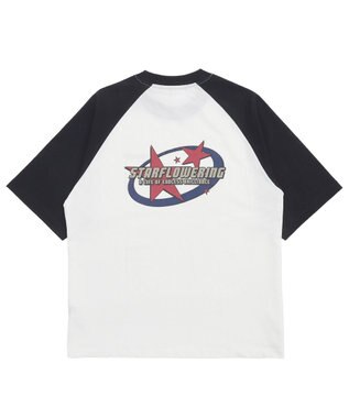 WEGO 【ユニセックス着用ITEM】ラグラングラフィックBIG　T（SS） ブラック