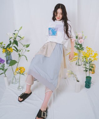 POLS PETAL スカート グレイ